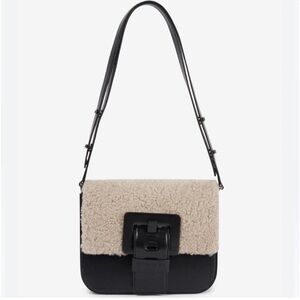 Barbara Bui sherling and leather bag